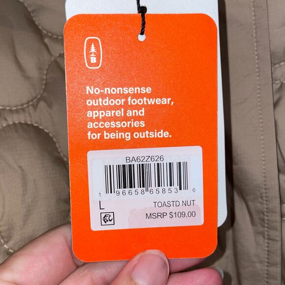 BASS OUTDOOR Women's Contrast Hood Sherpa Soft Pullover, tan Large - Picture 8 of 9